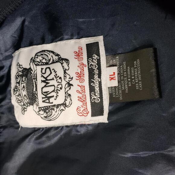 Retro 90's Akademiks Men's Sz XL Navy Windbreaker Casual Rain Jacket (1673) - Picture 8 of 9